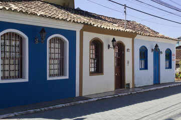 Old houses with Portuguese architecture