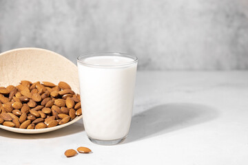 Various vegan vegetable milk, non dairy almond alternative milk
