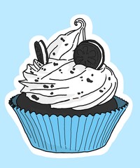 oreo cookies cupcake sweet 