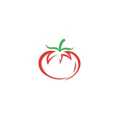 Tomato icon logo design vector illustration