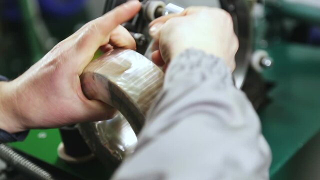 Industrial production and transformer winding.