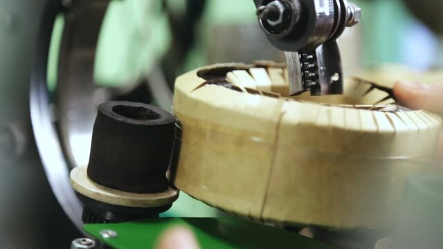Industrial production and transformer winding.