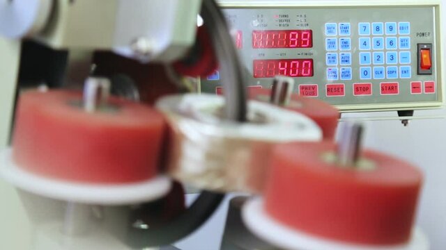 Industrial production and transformer winding.