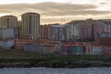 view of the city, A Coru&ntilde;a skyline