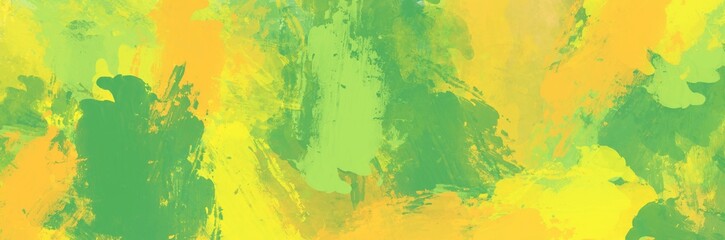 Abstract background painting art with yellow and green paint brush for December sale poster, banner, website, phone case design.