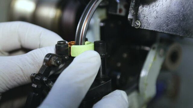 Industrial production and transformer winding.