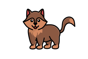 illustration of a cartoon cat