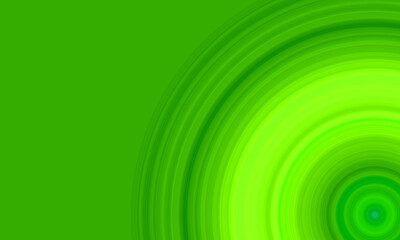 green background with gradient circle in bottom corner