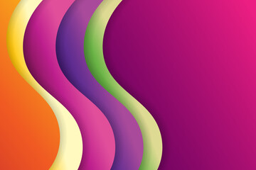 Stylish decorative colorful papercut background. -  Vector.