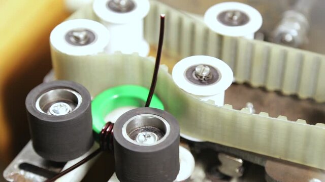 Industrial production and transformer winding.