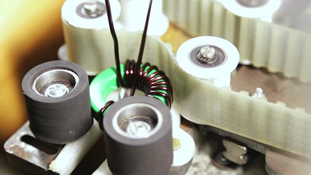 Industrial production and transformer winding.
