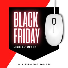 Black Friday background template, Black Friday promotional banner, discount text