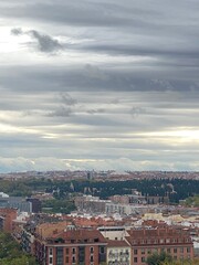 Fototapeta na wymiar Royal Palace View in Madrid, Spain