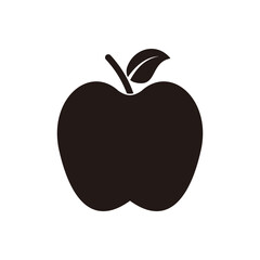 Apple icon vector. Apple fruit symbol illustration