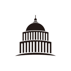 Capitol building icon vector illustration symbol