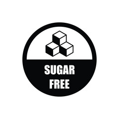 Sugar free icon design isolated on white background