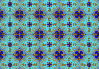 Indonesian batik motif with a very distinctive plant pattern. Exclusive vector for design