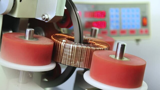 Industrial production and transformer winding.
