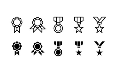 Medal set. Award, Medal. Medal vector