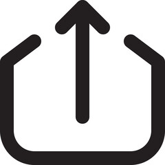Upload icon user interface vector