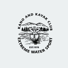 vector logo kano and kayak