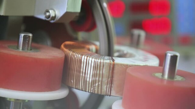 Industrial production and transformer winding.