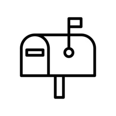 Mailbox Icon, Line style icon vector illustration, Suitable for website, mobile app, print, presentation, infographic and any other project.