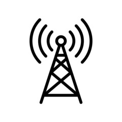 Antenna Icon, Line style icon vector illustration, Suitable for website, mobile app, print, presentation, infographic and any other project.