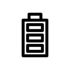 electric car battery icon with black outline style