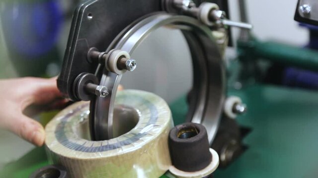 Industrial production and transformer winding.