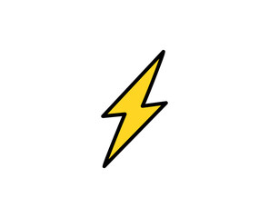 Flash premium line icon. Simple high quality pictogram. Modern outline style icons. Stroke vector illustration on a white background. 
