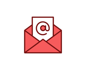 E-mail premium line icon. Simple high quality pictogram. Modern outline style icons. Stroke vector illustration on a white background. 
