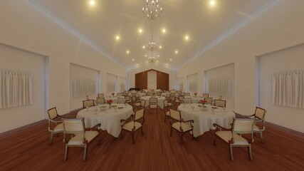 結婚式教会　三角屋根