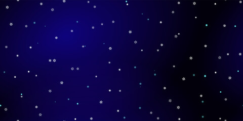 Falling Snowflakes seamless pattern flying snow