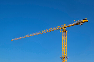 Tower crane : Tower crane is large machines used for moving heavy materials