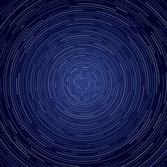 Stars exposure, cosmos rotate landscape