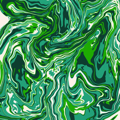 Color trends in 2022. Fluid art texture. Abstract background with swirling paint effect. Liquid acrylic picture that flows and splashes. green and beige overflowing colors