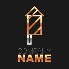 Line Firework rocket icon isolated on black background. Concept of fun party. Explosive pyrotechnic symbol. Colorful outline concept. Vector