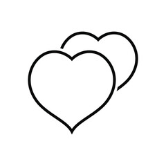 Love icon vector graphic