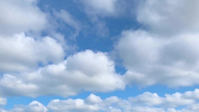Clouds background moving ver fast in sky 4k footage, Clouds in sky moving footage