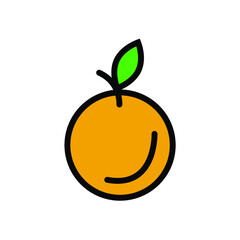 orange icon. flat orange orange