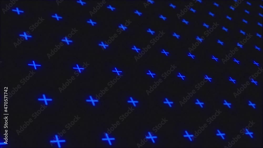 Canvas Prints glow neon cross sliding slowly background