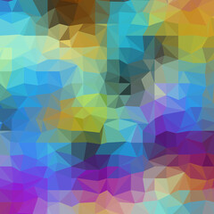 Obraz premium Geometric abstract pattern in low poly style.