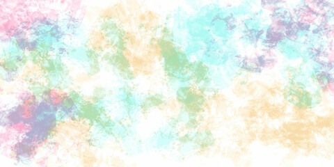 Blue and violet horizontal watercolor gradient hand drawn background. Bottom part is lighter than other sides of image. Paint like graphic illustration. Sweet pastel. Beautiful. painted Surface design