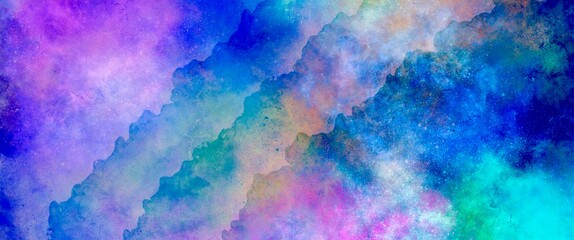 Bright purple and blue dreamy powder minimalistic background, original texture with soft colors, colorful concept, hand drawn art, wallpaper for print	