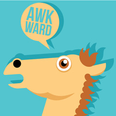 Horse Cartoon Head