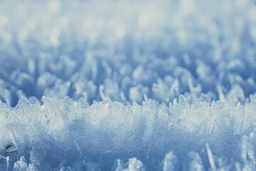 Fototapeta premium abstract winter background hoarfrost frost ice snow seasonal