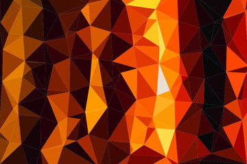 Polygon Illustration Grafik Hintergrund geometrische dreieckige triangel Rot Orange Feuer