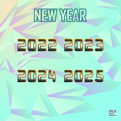 2022 new year abstract background vector illustration