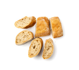 Ciabatta Bread Isolated